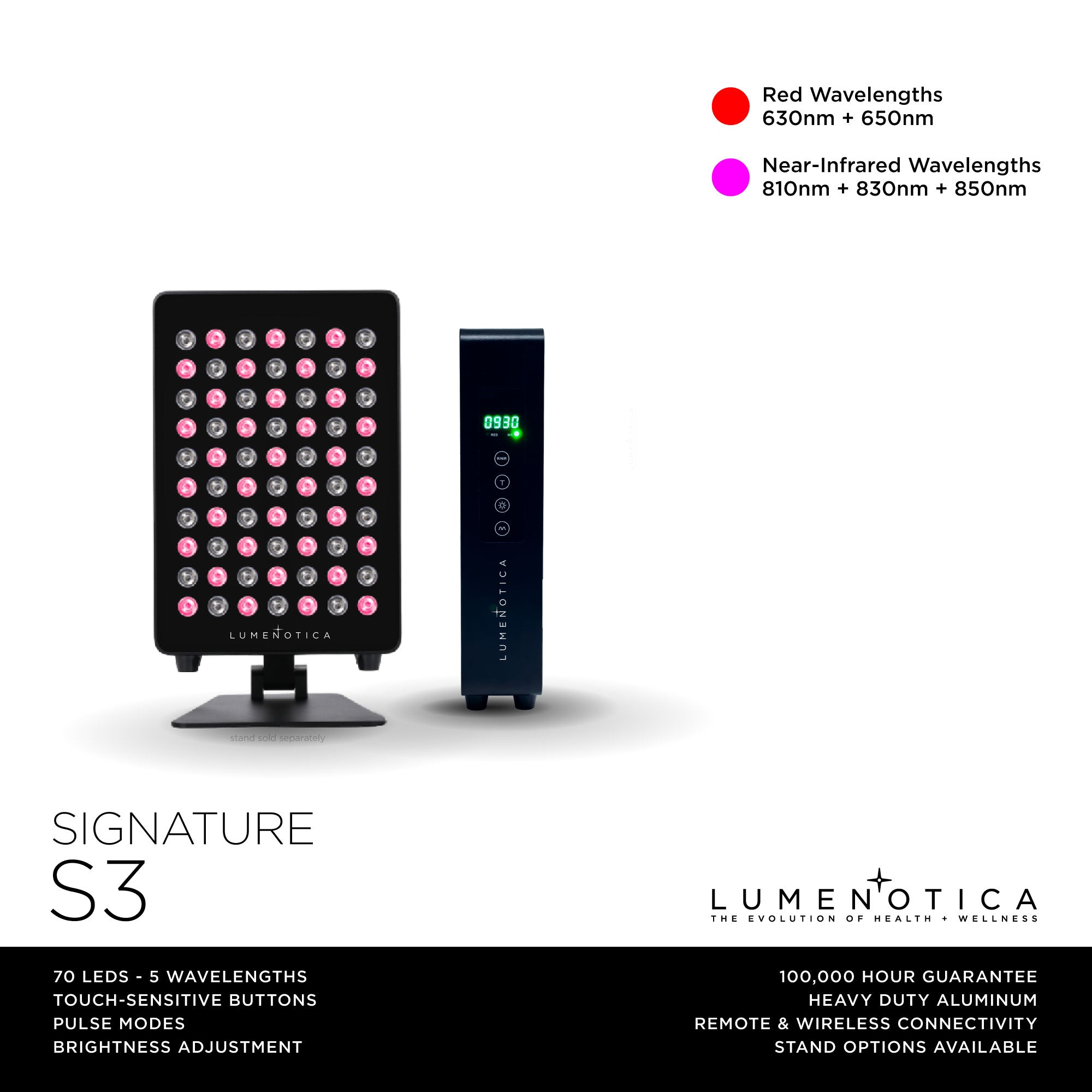 Signature S3 Light Therapy Panel